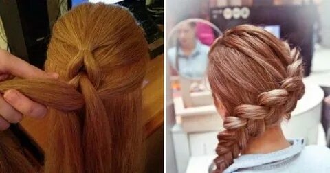 Заплести косички резинками