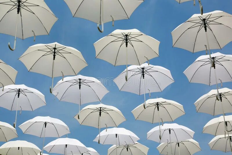 Зонтики загадка. Полосатые белые зонтики на фоне неба. Поля с белым зонтиком. Образ с белым зонтом. Зонт белый с белыми цветами.