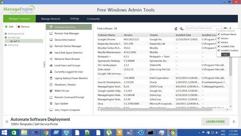 Admin tools