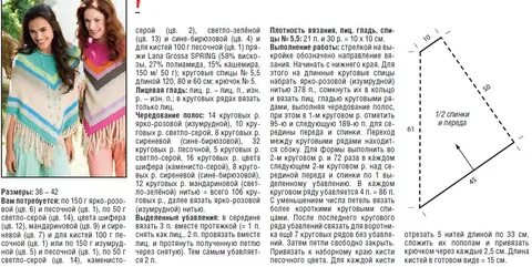 Вяжем спицами пончо схема