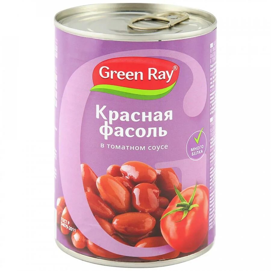 Фасоль в томатном соусе купить. - [ ] Фасоль красная (Green ray 425 ml). Фасоль Green ray красная в томатном соусе 425г. Фасоль Green ray белая, 425мл..