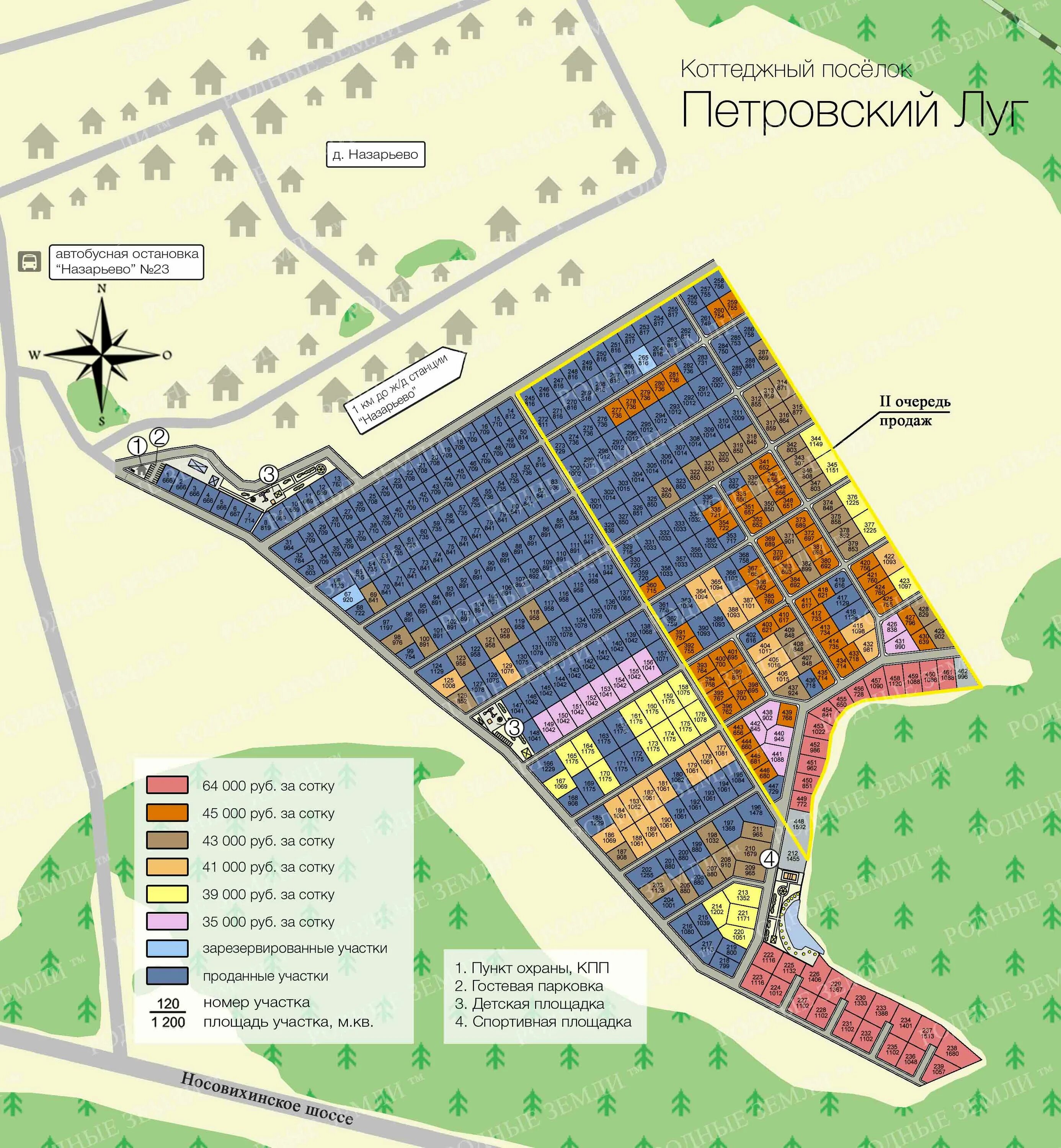 Петровское на карте