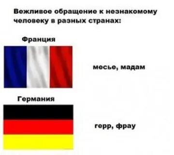 Как обращаться к незнакомому
