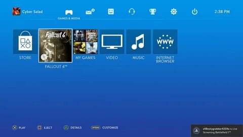 2 экран ps4