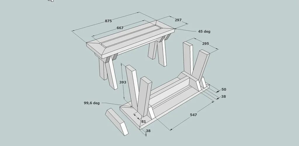 Picnic Table and Bench - 2 in 1 Picnic table, Adirondack chair plans free, Moder