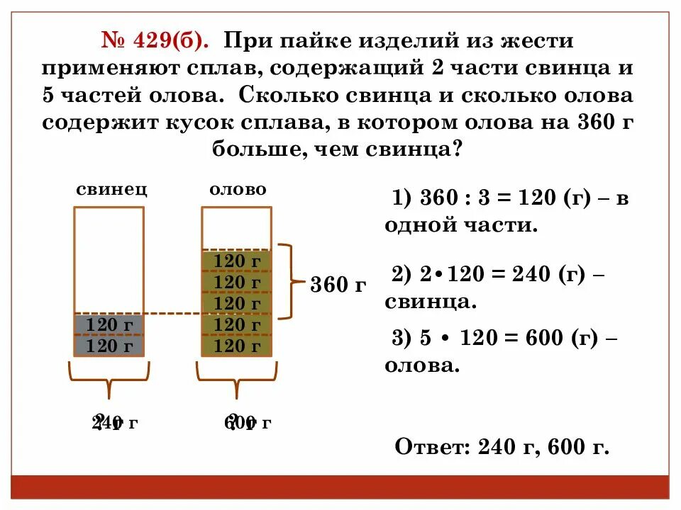 Блок решение задач 7 класс