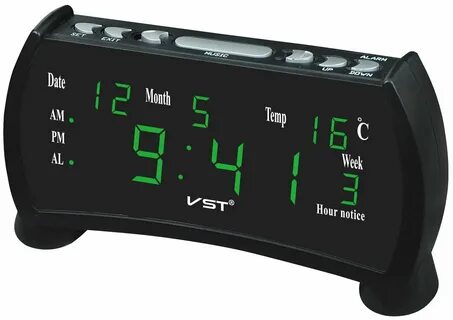 Как настроить время на часах vst электронные