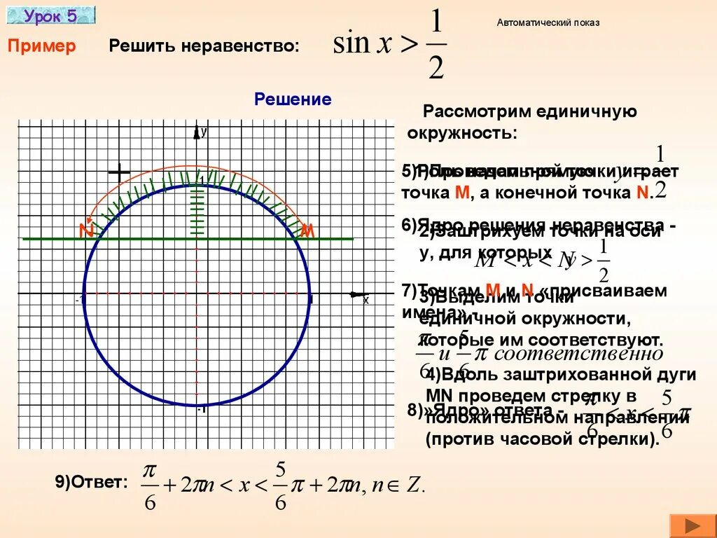 Решить неравенство sin x 3 2. Единичная окружность. Уравнение единичной окружности. Решение неравенств с помощью числовой окружности. Решение неравенств на окружности.