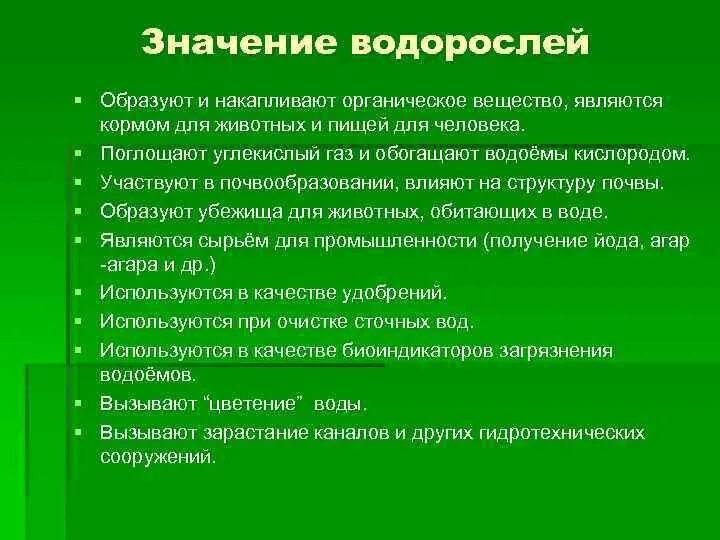 Сообщение о значении водорослей. Значение водорослей. Водоросли в природе и жизни человека. Роль водорослей для человека. Значение водорослей в природе.