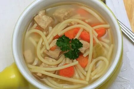 Куриная лапша без картошки