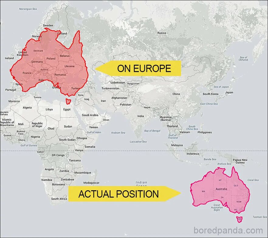 Территория африки и россии. Реальные Размеры стран. Карта с реальными размерами. Настоящий размер России на карте.