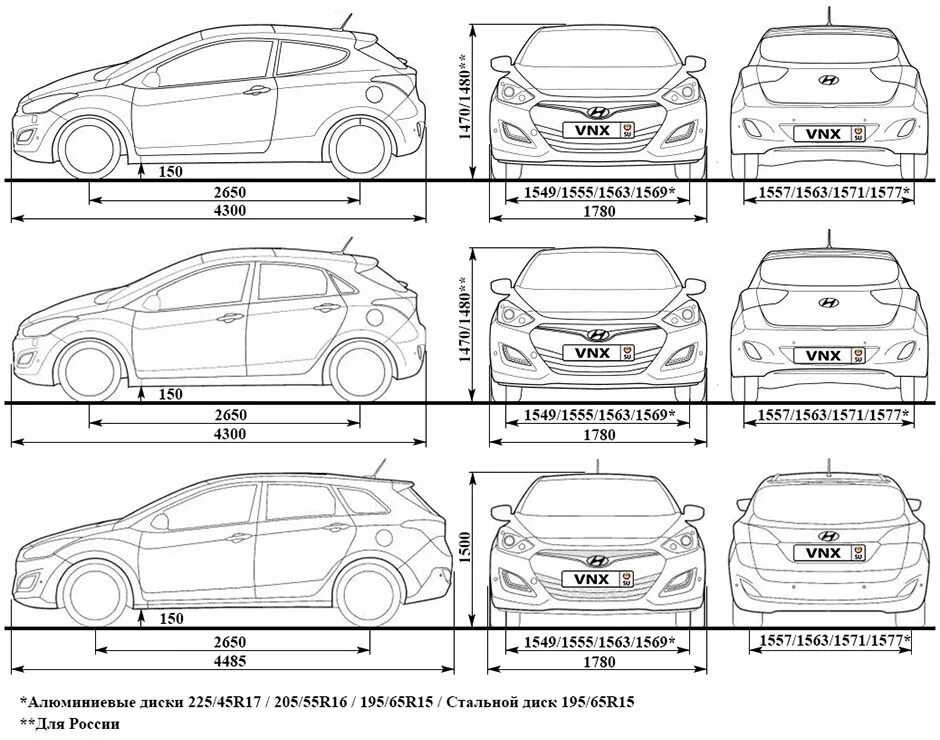 Hyundai Solaris 2014 кузов чертежи. Hyundai i30 ширина. Hyundai i30 колесная база. Габариты Хендай Солярис хэтчбек 2014.