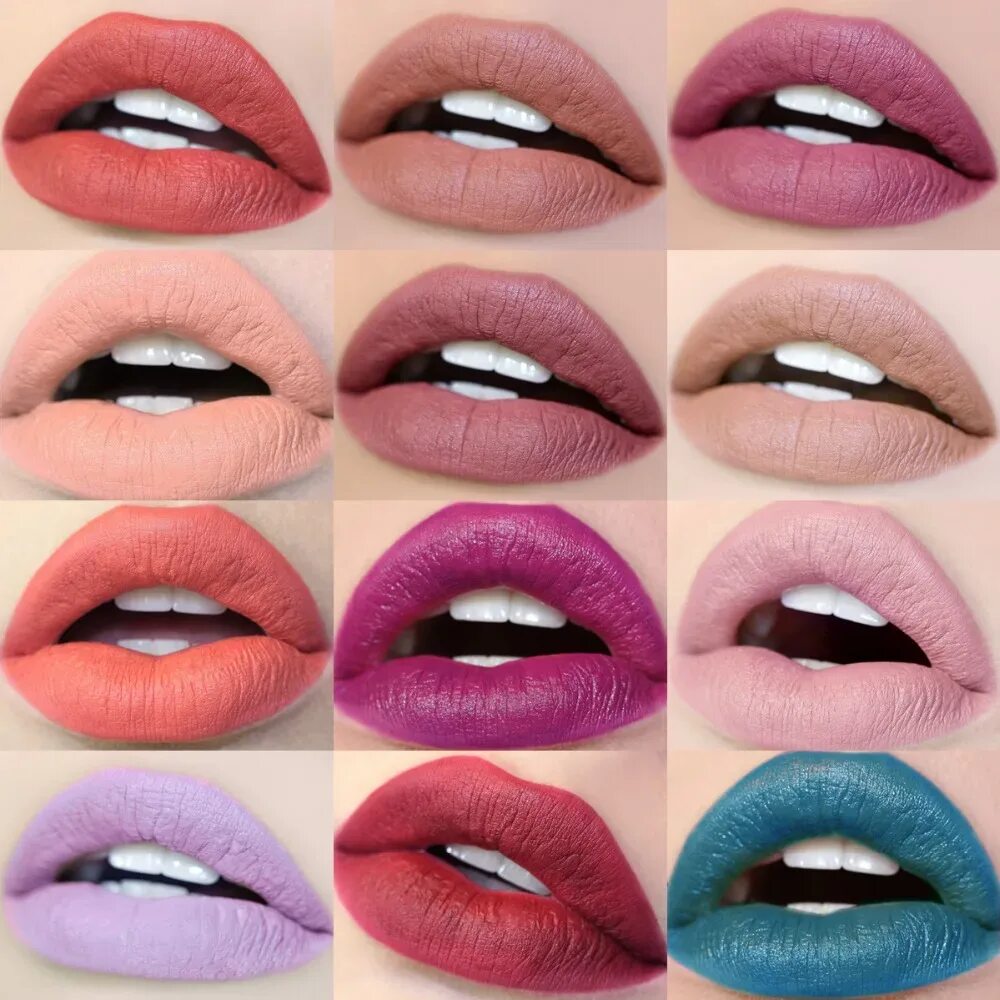 12 Оттенков помад Matte Lips. HANDAIYAN помада матовая. Помада Matte batom. Помады Липстик матовая.