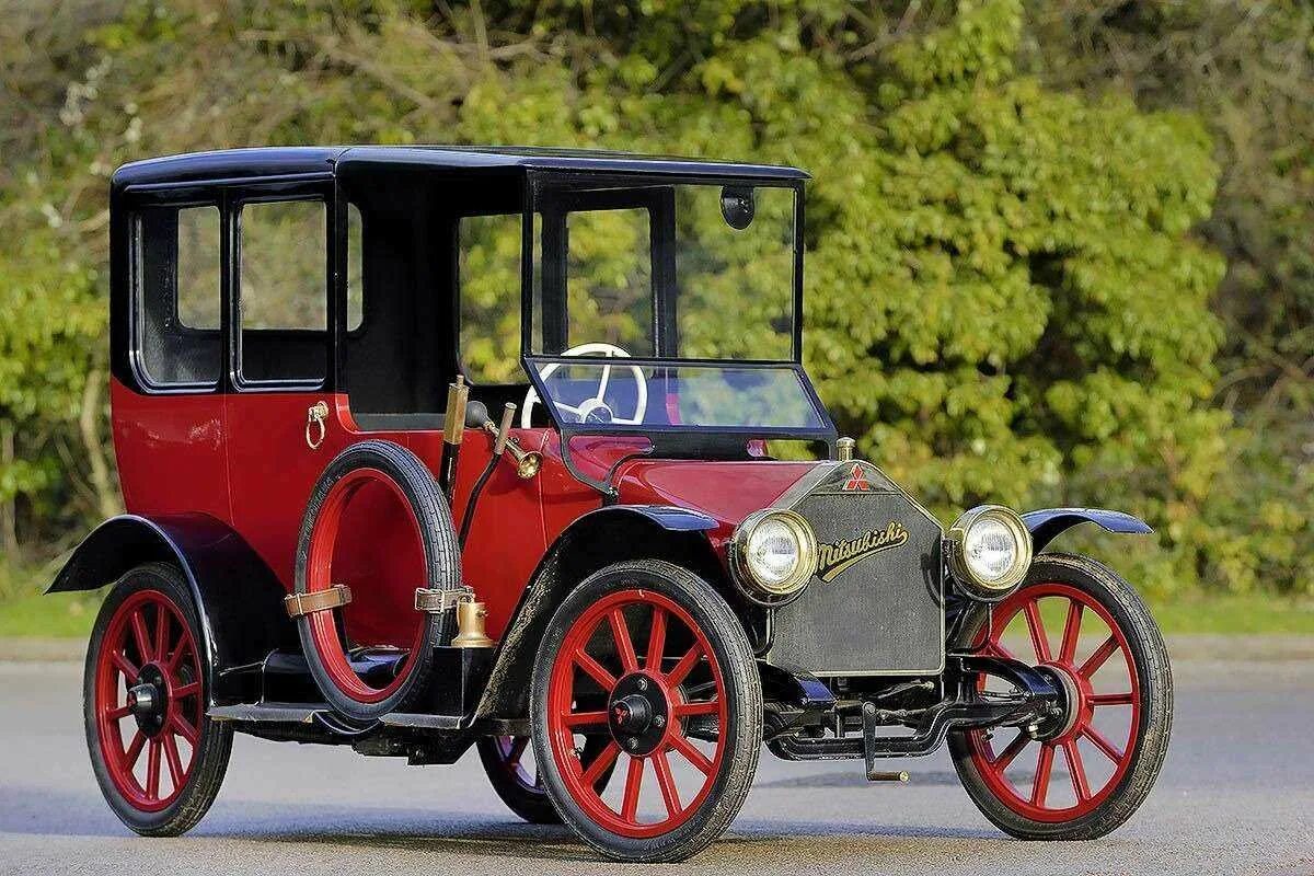 Первый автомобиль на бензине. Mitsubishi 1917. Mitsubishi model a. Первый автомобиль Митсубиши. Митсубиси 1870.