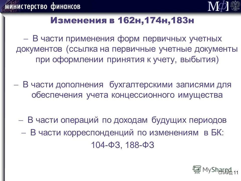 Инструкции 183н с изменениями. Инструкции 183н с изменениями