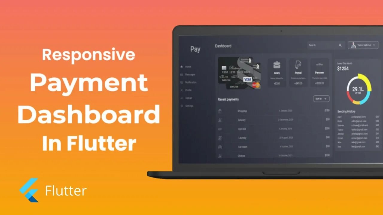 Flutter pubspec. Flutter responsive ui. flutter web dashboard. web with flutter.
