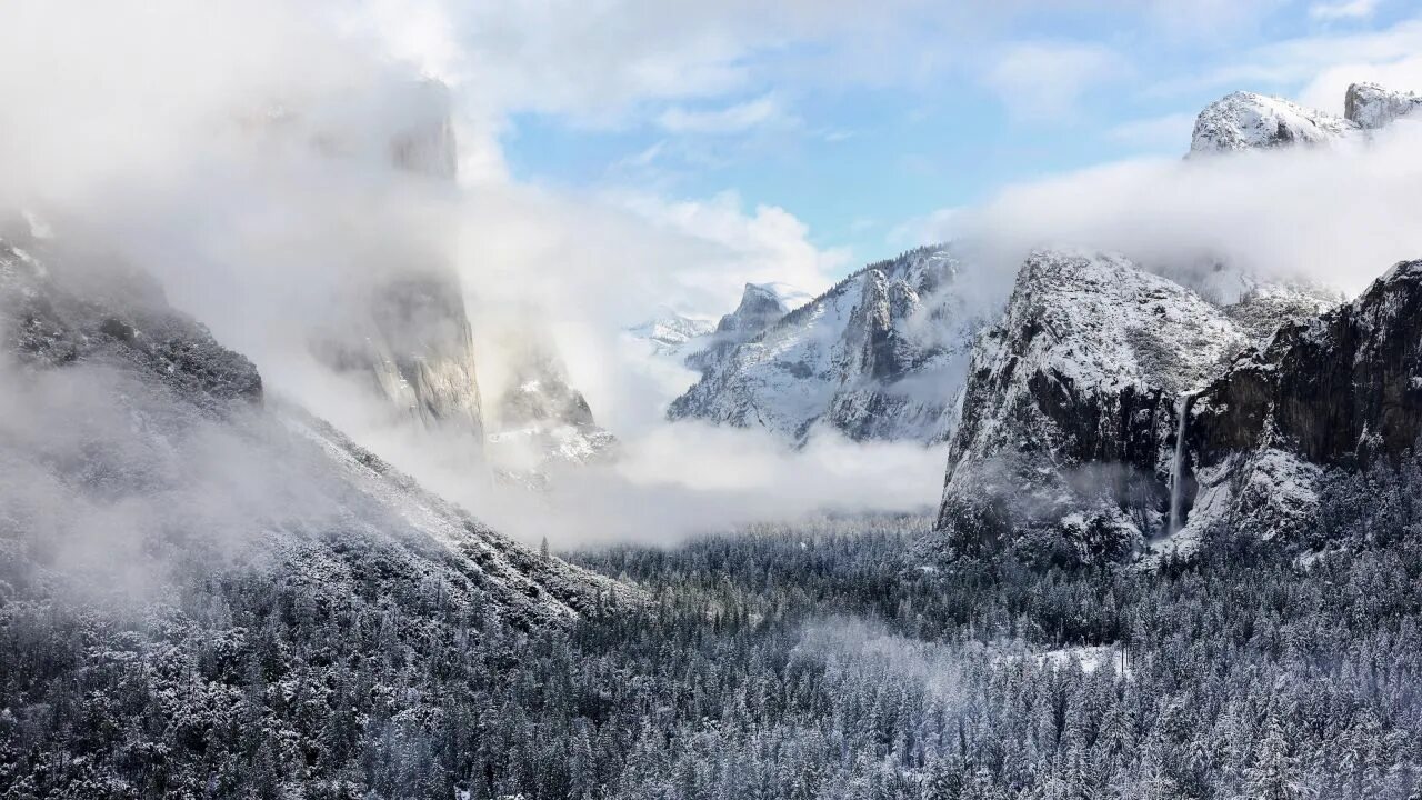 Over snow
