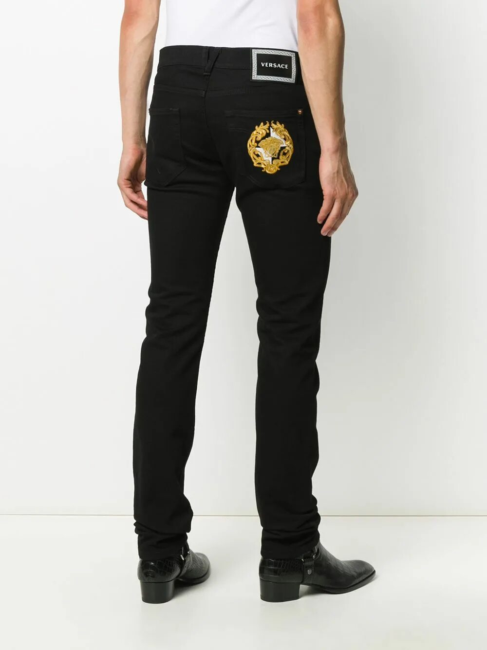 Джинсы Versace 2023. Джинсы Versace Embroidered Medusa Jeans. Versace Medusa джинсы. Versace Jeans Slim. Versace jeans мужские