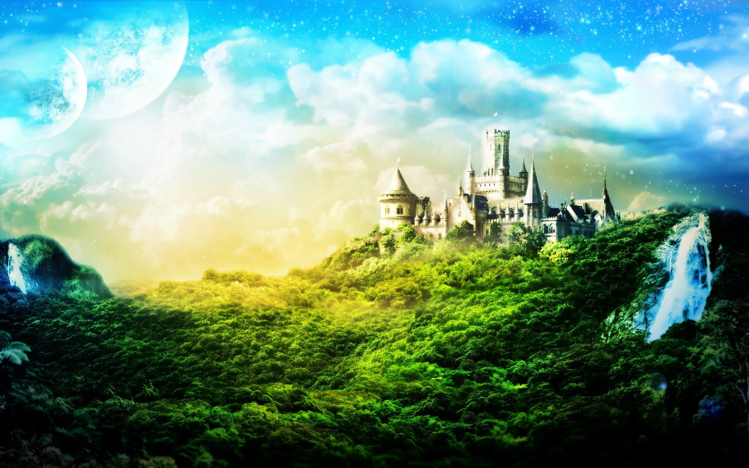 Волшебный мир слушать. Сказочный замок. Фэнтези пейзажи. Красивый сказочный мир. Замок фэнтези.