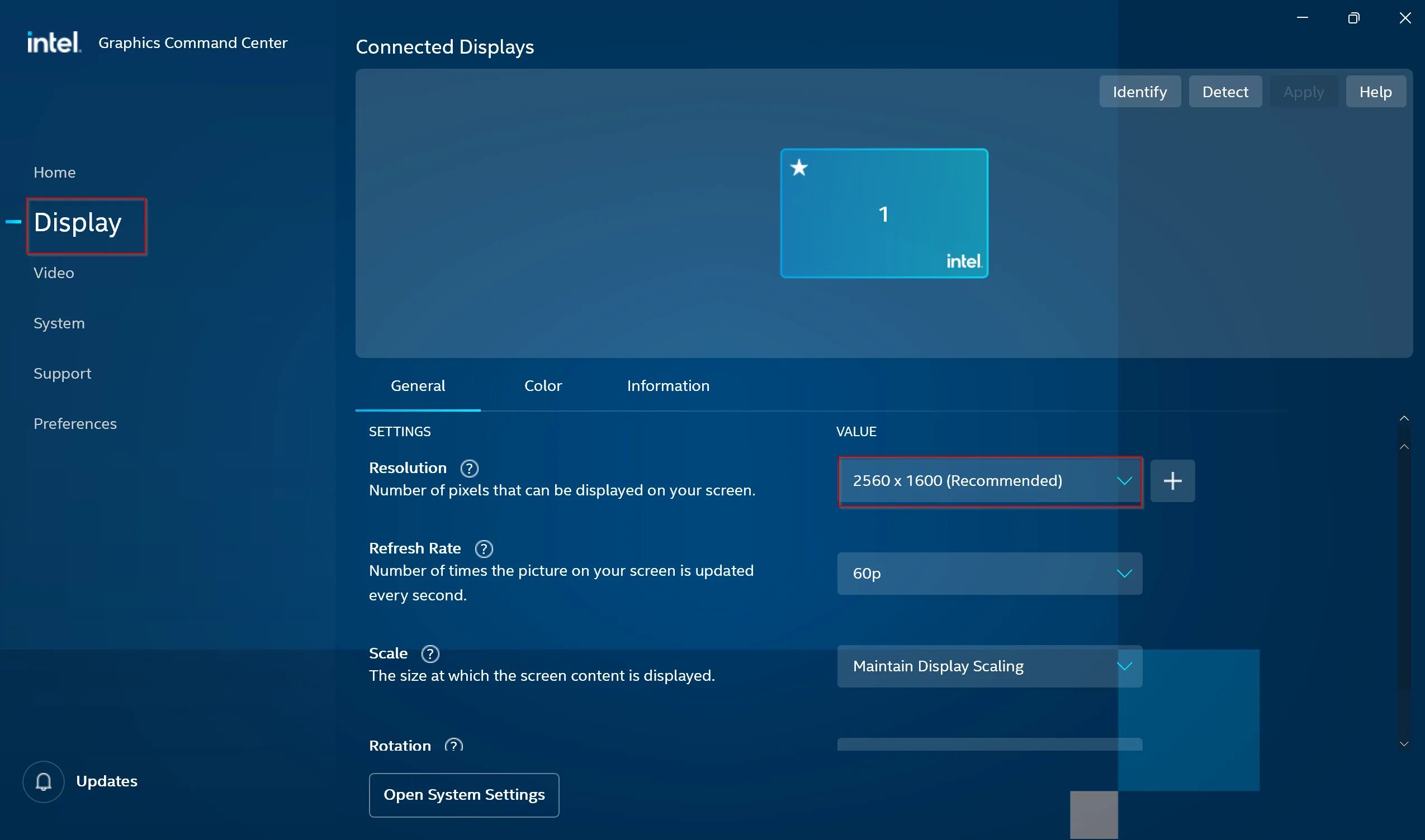 Настройка разрешения игры. Центр управления графикой Intel. Настойка экранов через Интел. Как поменять разрешение экрана в КС. Intel настройка графики.