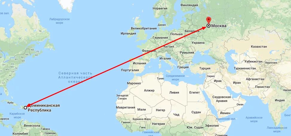 Время полета в страны. Перелет Москва Пунта Кана Траектория. Маршрут перелета Москва Доминикана. Москва Куба перелет на карте. Москва Доминикана путь самолета.