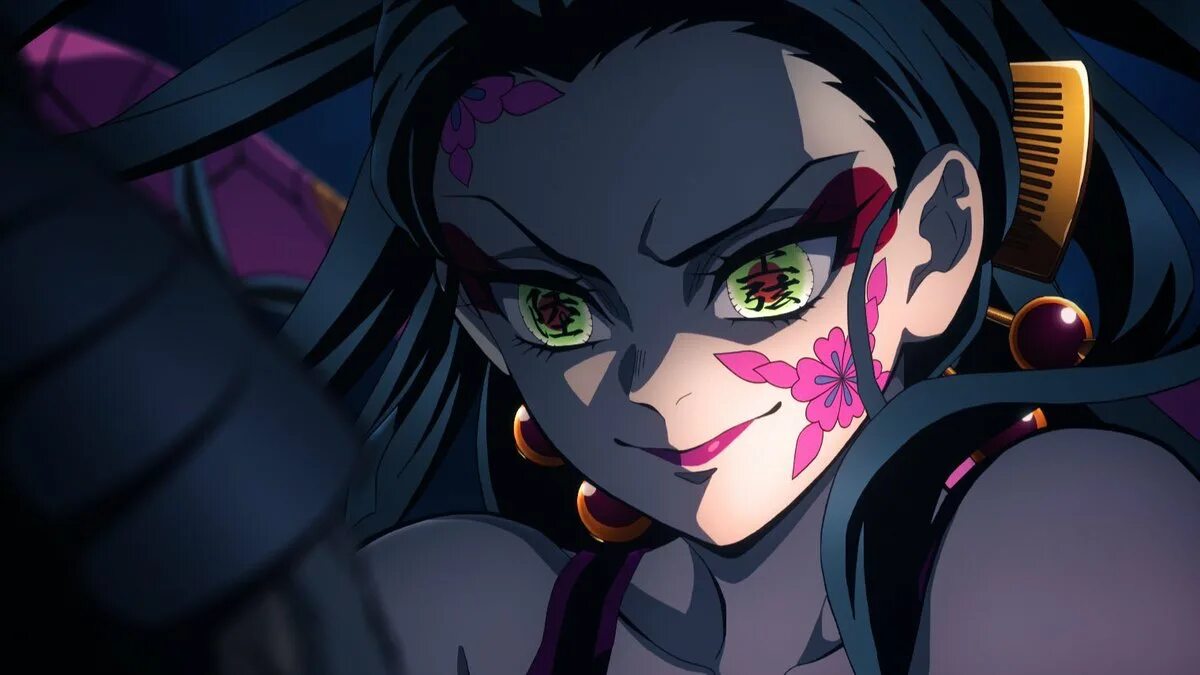 Демон 6 лун. «Истребитель демонов» (Kimetsu no Yaiba), 2019-.... 6 Луна клинок рассекающий демонов даки. Demon Slayer демон daki.