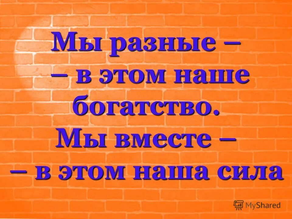мы разные цитаты. мы разные это наше богатство мы вместе это наша сила. мы разные вместе мы сила. мы разные мы вместе презентация. высказывания на тему вместе мы сила.