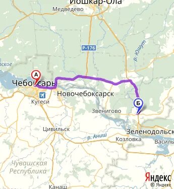 Казань алексеевское расстояние