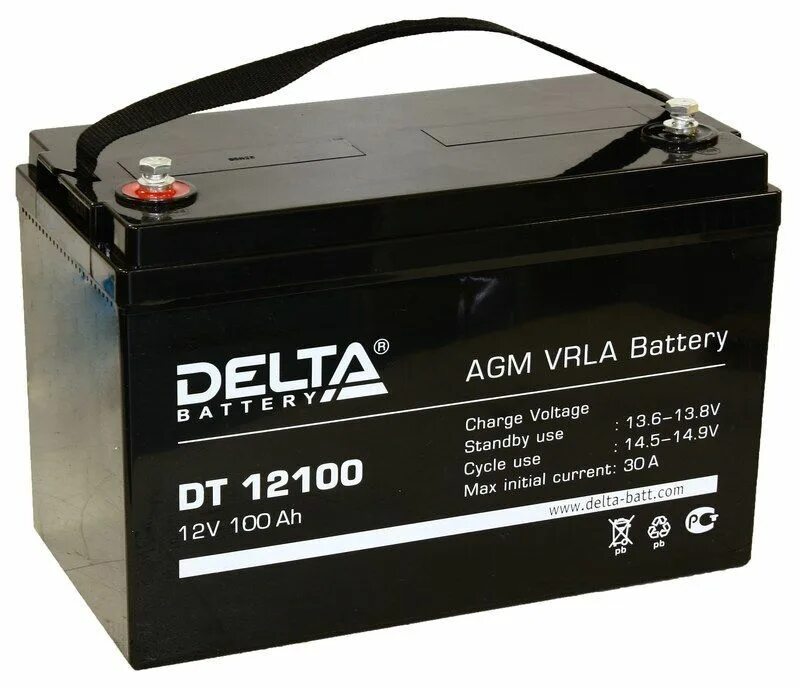 Купить аккумулятор н н. Аккумуляторная батарея Delta DT 12100 (12v / 100ah). DT 12100 Delta аккумуляторная батарея. Delta 100 Ач 12 вольт DT 12100. АКБ Дельта 100 Ач.