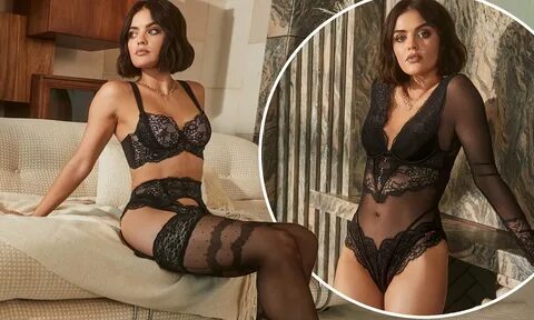Lucy Hale flaunts her sizzling physique in racy underwear sets Daily Mail O...