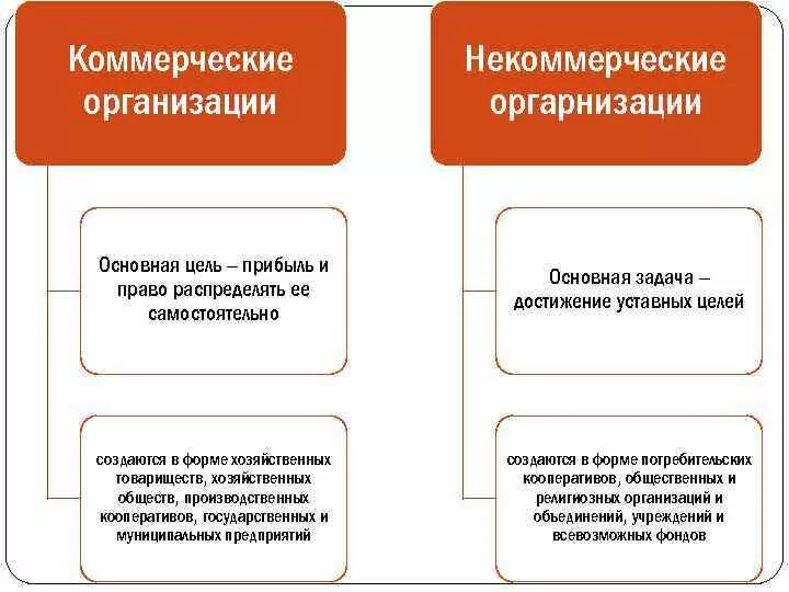 Коммерческие и некоммерческие различия. Признаки коммерческих и некоммерческих организаций. Признаки коммерческой организации и некоммерческой организации. Коммерческая и некоммерческая организация отличия. Kommerceskiye i nekommerceskiye orqanizacii.