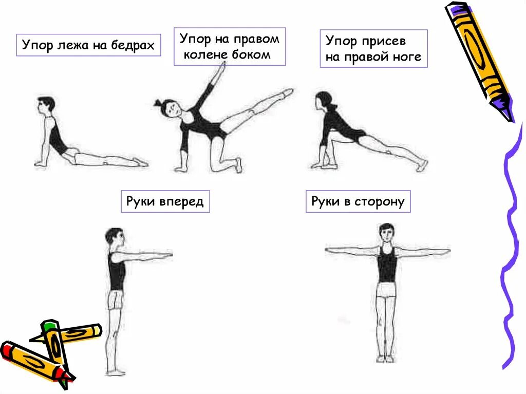 Упор присев упор лежа. Упоры в физической культуре. Упор присев это в физкультуре. Упор лежа на бедрах.