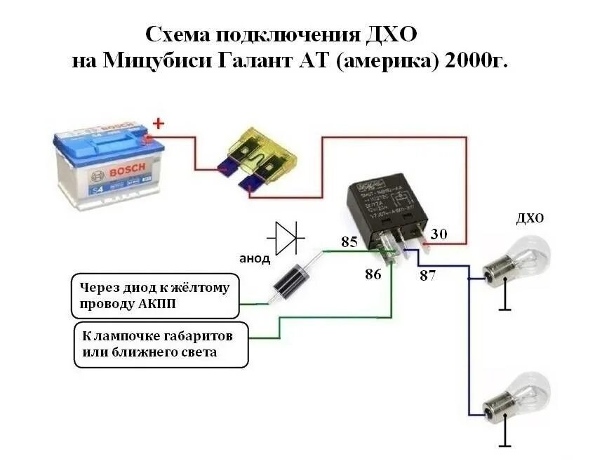 Схема подключения ходовых через реле. Как подключить ходовые огни от генератора через реле. схема подключения ходовых огней через реле от генератора. схема подключения ходовых огней с блоком управления. как правильно подключить ходовые огни на авто через реле.