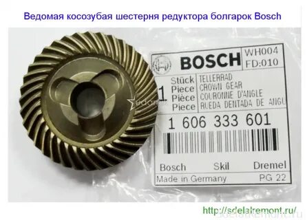 Шестерни ушм бош
