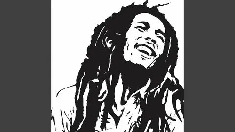 bob marley silhouette stencil