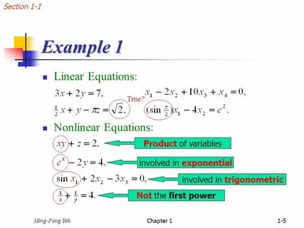 For example line