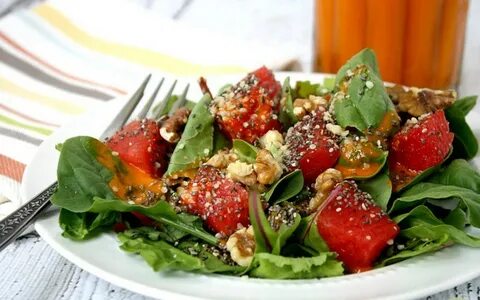 Summer Watermelon Salad [Vegan] .