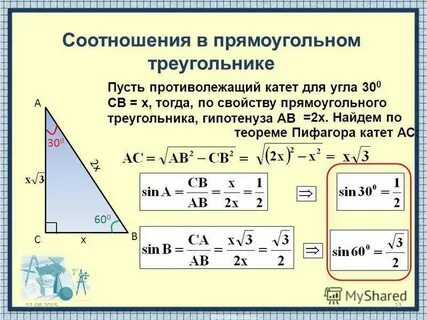 Квадратный корень из гипотенузы