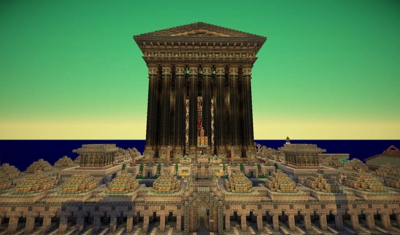 Temples minecraft. Бурдж Халифа в МАЙНКРАФТЕ. Храм в МАЙНКРАФТЕ. Церковь в МАЙНКРАФТЕ постройка. Римские здания в МАЙНКРАФТЕ.