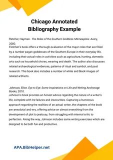 Chicago Annotated Bibliography Example - pdfshare.