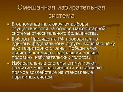 Плюсы избирательных систем