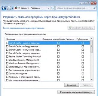Параметры разрешений для конкретного