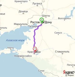 Ростов на дону таганрог расстояние в км