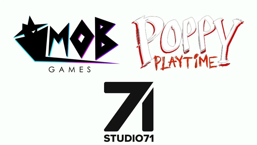 Poppy playtime movie. Mob Poppy Playtime. Mob games Poppy. Poppy Playtime логотип. Mob games studio71.