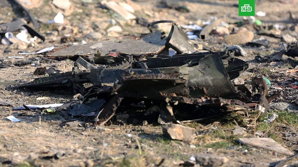 Катастрофа Boeing 737 под Тегераном. Подбитый самолет Боинг.