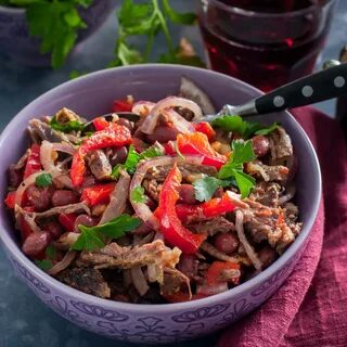 Рецепт салата по грузински с говядиной