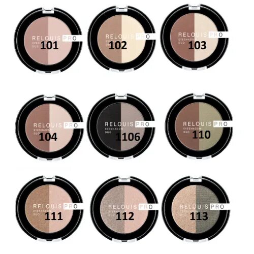 Relouis pro eyeshadow. Тени Relouis Pro Eyeshadow. Тени "Pro Eyeshadow Duo" тон 112. R "Relouis" тени д/век Duo тон 101. Relouis Pro тени для век Eyeshadow Duo тон 101.