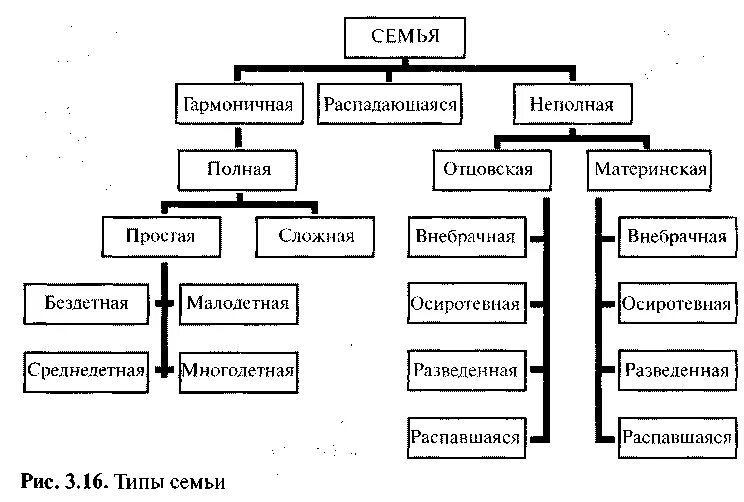 Типы современной семьи. Типы современной семьи