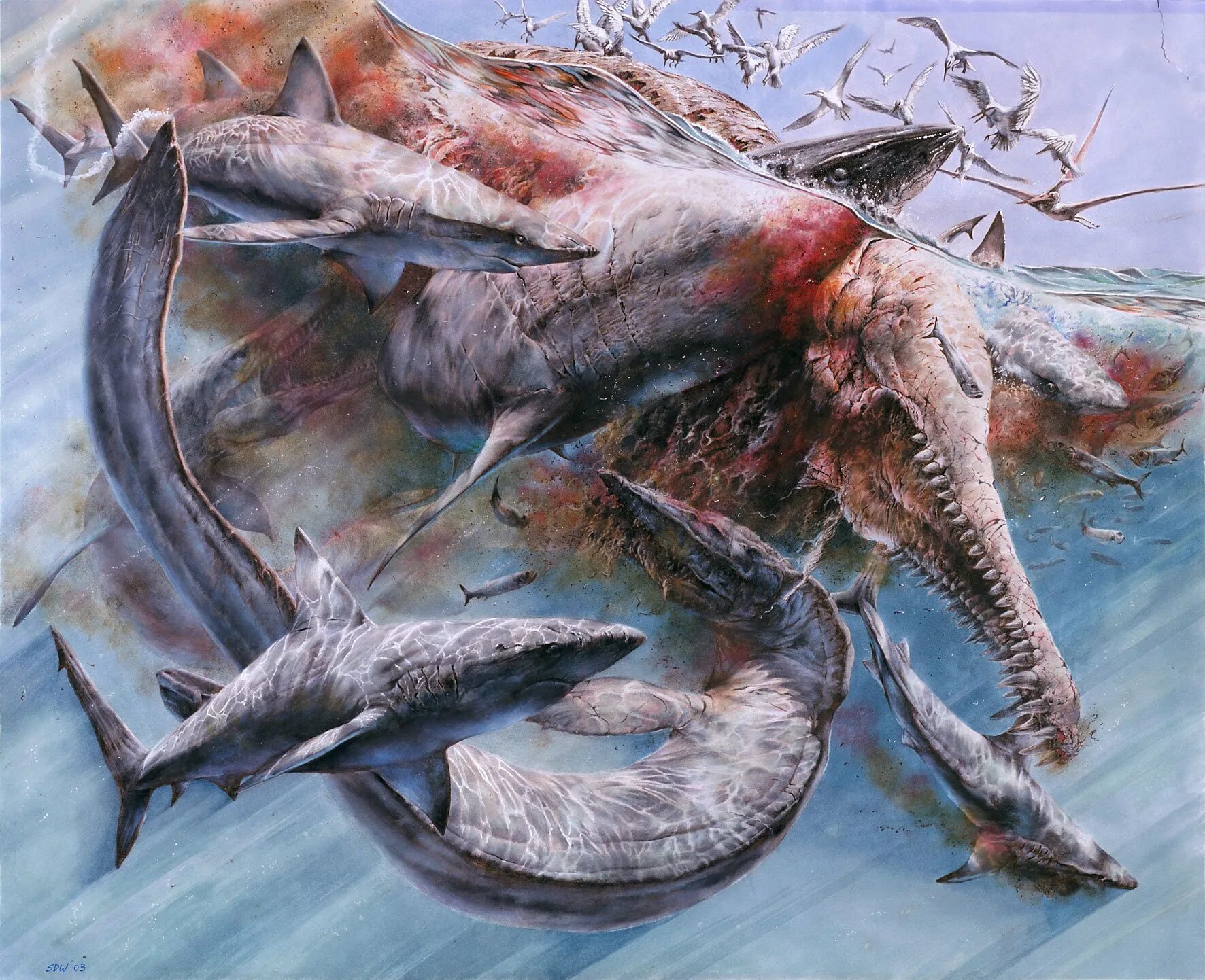 Первобытные рыбы. Кретоксирина палеоарт. Мозазавры мелового периода. МЕГАЛОДОН палеоарт. Кретоксирина акула.