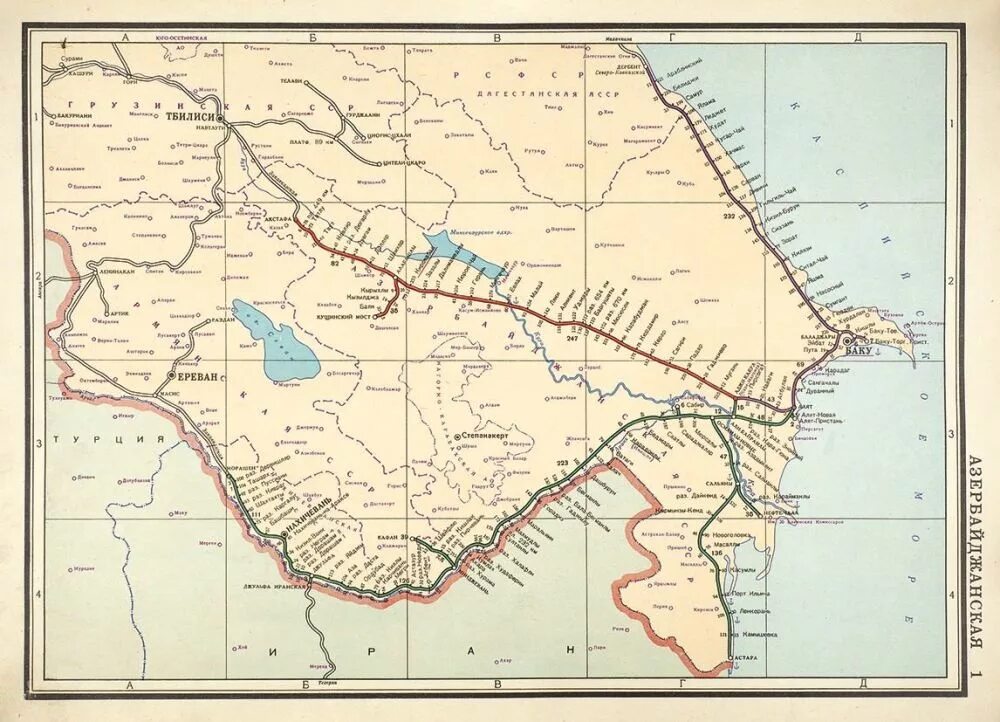 Старые карты жд